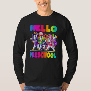 Camiseta Alô, Pré-Escolar, Unicórnio De Volta Às Meninas Da