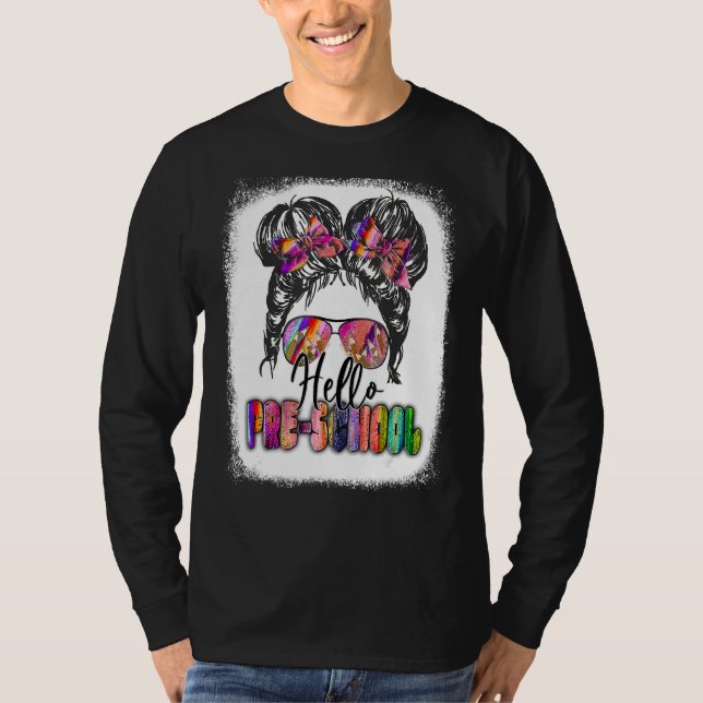 Camiseta Alô, Pré-Escolas De Volta À Escola, Meninas Maldit (Frente)