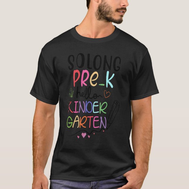 Camiseta Alô, Pré-Escolas Longas, Jardim de Infância, Pré-g (Frente)