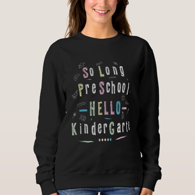 Camiseta Alô, Pré-Escolas Longas, Jardim de Infância, Pré-g (Frente)