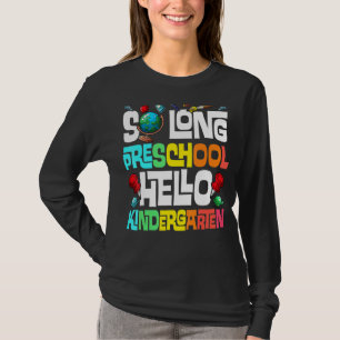 Camiseta Alô, Pré-Escolas Longas, Jardim de Infância, Pré-g
