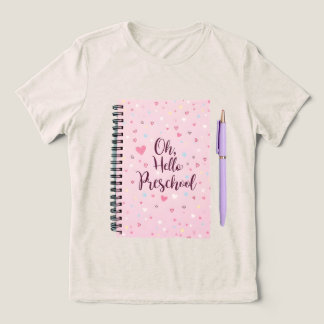 Camiseta Alô: Preschool Women's Back to School Shirt