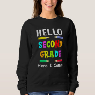 Camiseta Alô, professor de crianças do segundo ano de volta
