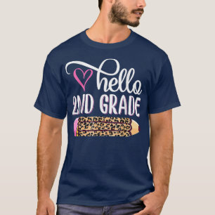 Camiseta Alô Professor de Lápis de Tie Dye, segundo Grau Le