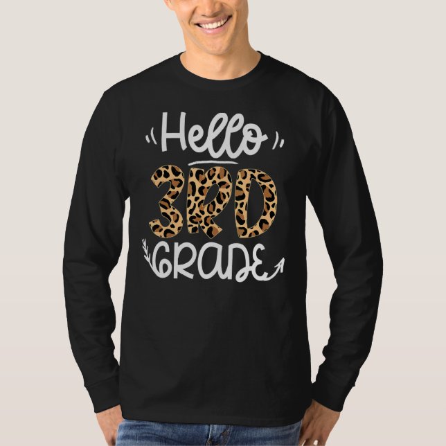 Camiseta Alô, Professor de Leopard Aluna De Volta A Sc (Frente)