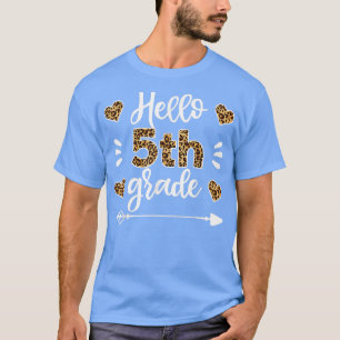 Camiseta Alô, Professor De Leopardo 5, Primeiro Dia De Sc