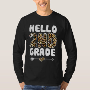 Camiseta Alô Professor de primeira classe da classe Leopard