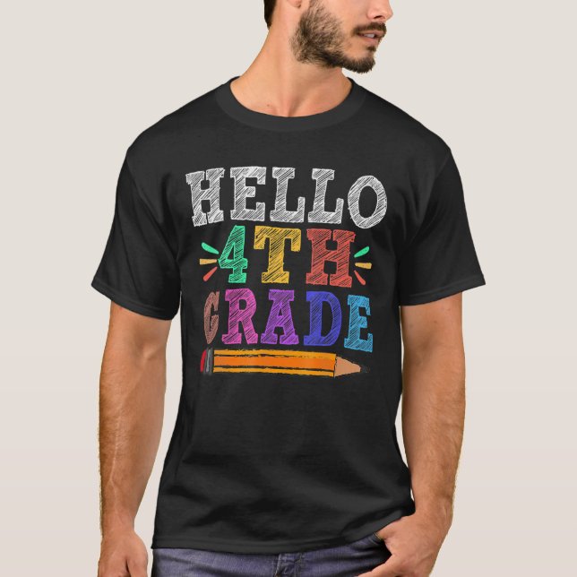 Camiseta Alô, Professor De Terceiro Grau Engraçado De Volta (Frente)