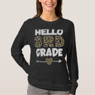 Camiseta Alô, professor do 3º ano de Impressão Leopardo, 3º