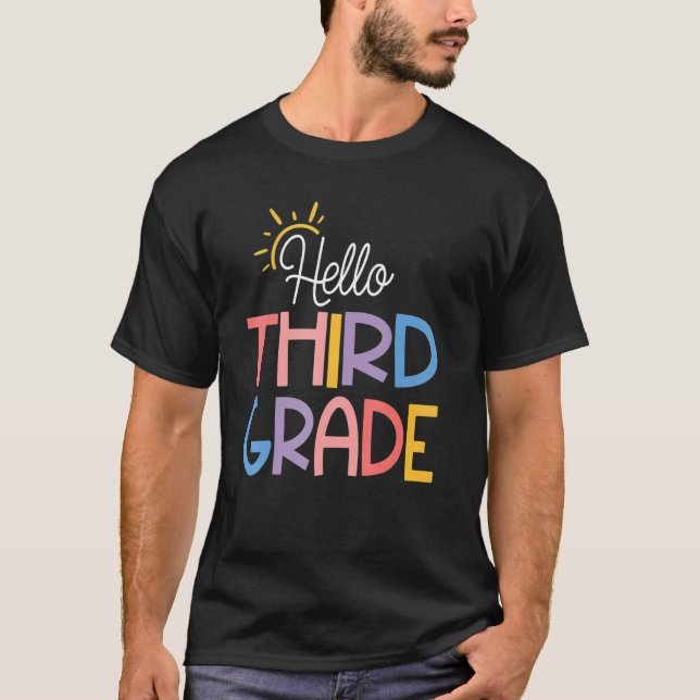 Camiseta Alô, Professor do 3º ano, de volta à escola (Frente)
