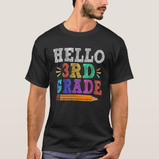 Camiseta Alô, Professor Do 3º Ano Engraçado De Volta À Esco