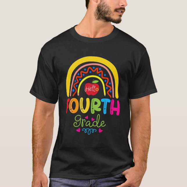 Camiseta Alô Professor Do Quarto Grau De Volta Ao Ensino (Frente)