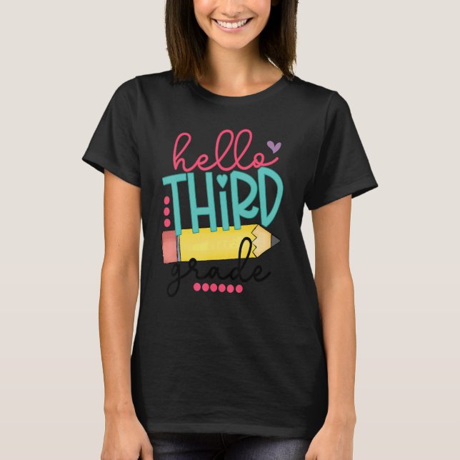 Camiseta Alô, Professor Do Terceiro Grau, De Volta À Escola (Frente)