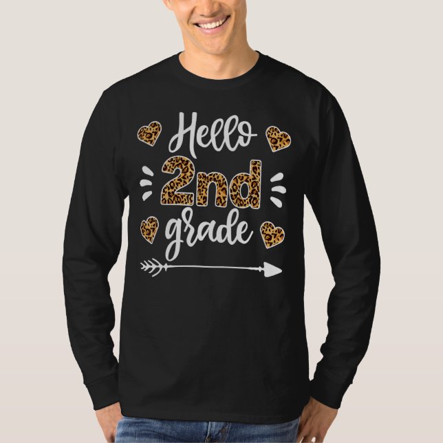 Camiseta Alô Professor Leopard Da Grau segundo Primeiro Dia (Frente)