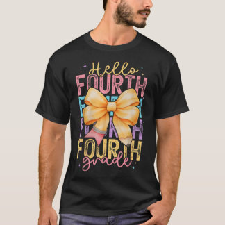 Camiseta Alô, Professora Do Quarto Grau Coquette De Volta À