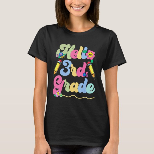 Camiseta Alô, Professores Do 3º Ciclo, Crianças De Volta À  (Frente)