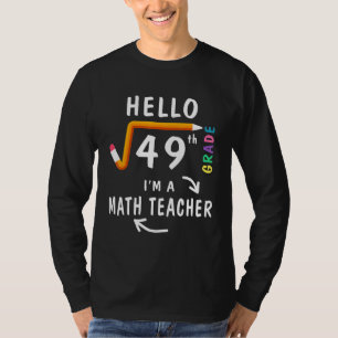 Camiseta Alô, Raiz Quadrada 7 De 49 Professores De Matemáti