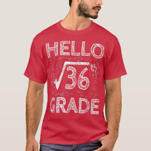 Camiseta Alô, Raiz Quadrada De 6 Grau 36, Corte Matemático 