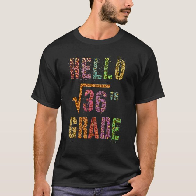 Camiseta Alô, Raiz Quadrada De Professores Da Classe 6, De  (Frente)