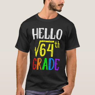 Camiseta Alô, Raiz Quadrada Do 8º Grau De 64 Matemática De
