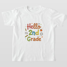 Camiseta Alô segundo | Arte de Dodle Bonita para o Back 2 S