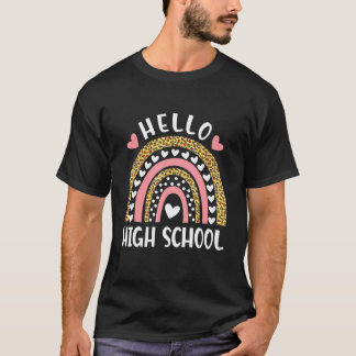 Camiseta Alô, Segundo grau Arco-Íris Professores De Volta A