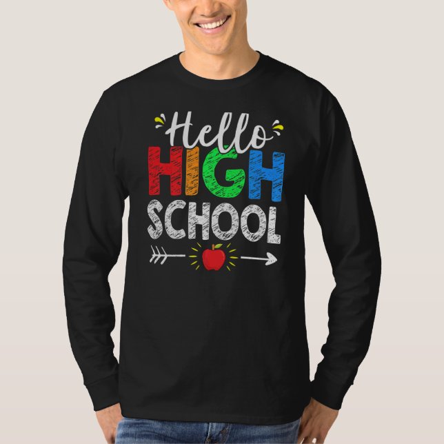Camiseta Alô, Segundo grau Equipe Professora Estudante De V (Frente)