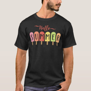 Camiseta Alô Sorvete de férias de verão picolé gelado