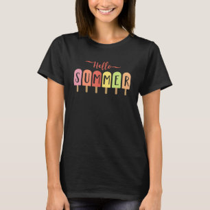Camiseta Alô Sorvete de férias de verão picolé gelado