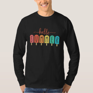 Camiseta Alô Sorvete de férias de verão picolé gelado