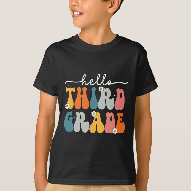 Camiseta Alô, terceiro ano de volta à escola, professor do  (Frente)