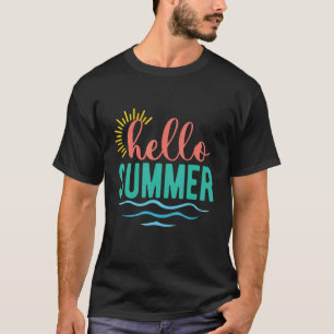 Camiseta Alô Verão do Último Dia de Professora Praia Estuda