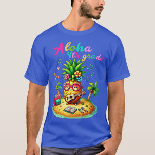 Camiseta Aloha 4º ano Pineapple Hawaii de volta à Escola Ki