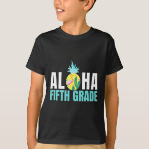 Camiseta Aloha 5º ano de volta às escolas Professores Gif