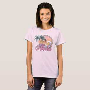 Camiseta Aloha Alma Salgada Sem Limites Pôr do Sol Tropical