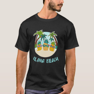 Camiseta Aloha Beach Funny Pineapple Aloha Summer Lover Wom