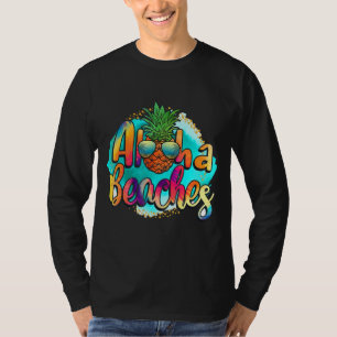 Camiseta Aloha Beaches Pineapple Summer Tie Dye Hippie