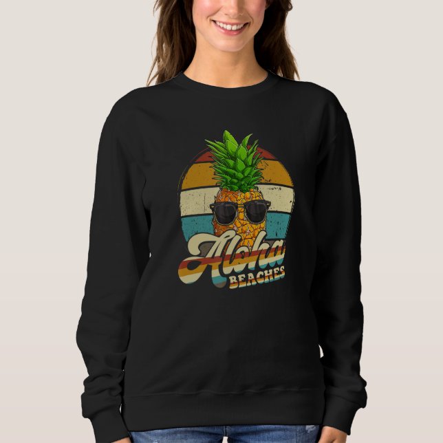 Camiseta Aloha Beaches Pineapple Sunglass Aloha Hawaii Ha (Frente)