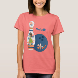 Camiseta Aloha design da boliche