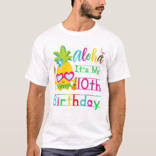 Camiseta Aloha É a minha 10ª Aniversário do Havaí Segun
