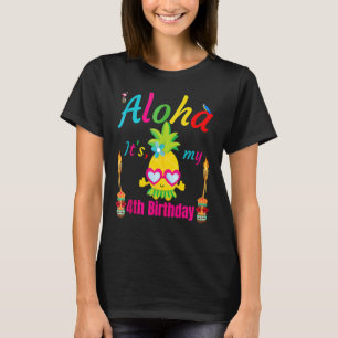 Camiseta Aloha É a minha 4.ª Aniversário Havaí, 4 anos, gar
