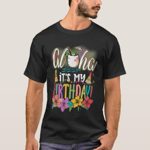 Camiseta Aloha É Meu Aniversário Havaiano Aloha Beaches Haw