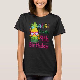 Camiseta Aloha É o meu 9º aniversário, as garotas do Havaí