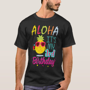 Camiseta Aloha É o meu aniversário de 3 anos Havaiano 3 ano