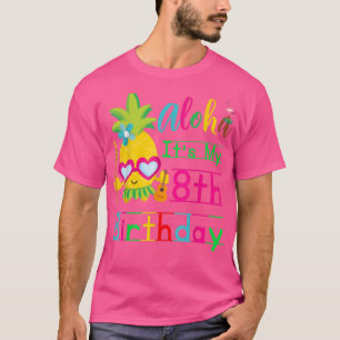Camiseta Aloha, é o meu oitavo aniversário, Hawaii, segunda