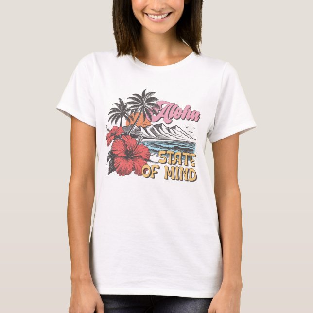 Camiseta Aloha estado de espírito (Frente)