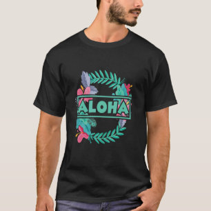 Camiseta Aloha Flores Ilha Havaiana Aloha Hawaii Beach_1