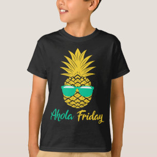 Camiseta Aloha Friday Pineapple Dava Pineappel Fruta de Ver