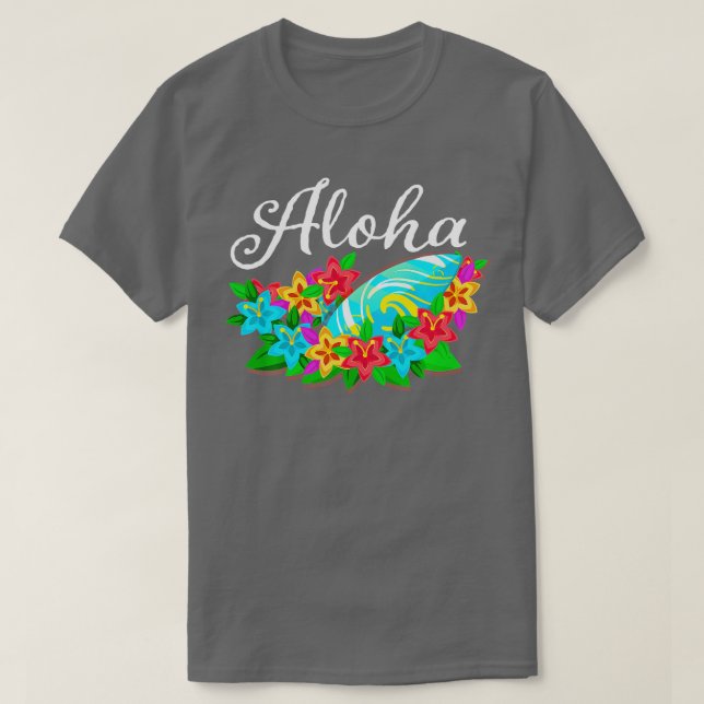 Camiseta ALOHA Havaí da ilha (Frente do Design)