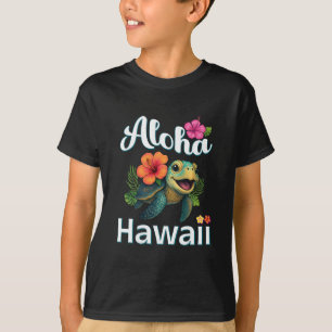 Camiseta Aloha Havaí Tartaruga Ilha Havaiana Crianças Infan